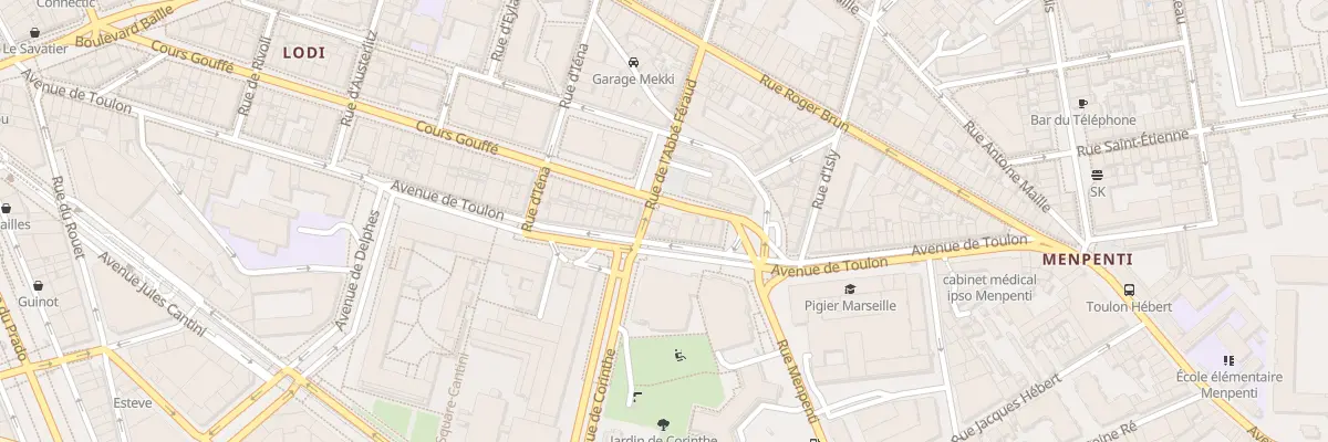 Plan du 4 Rue Abbe Feraud à Marseille 5e Arrondissement
