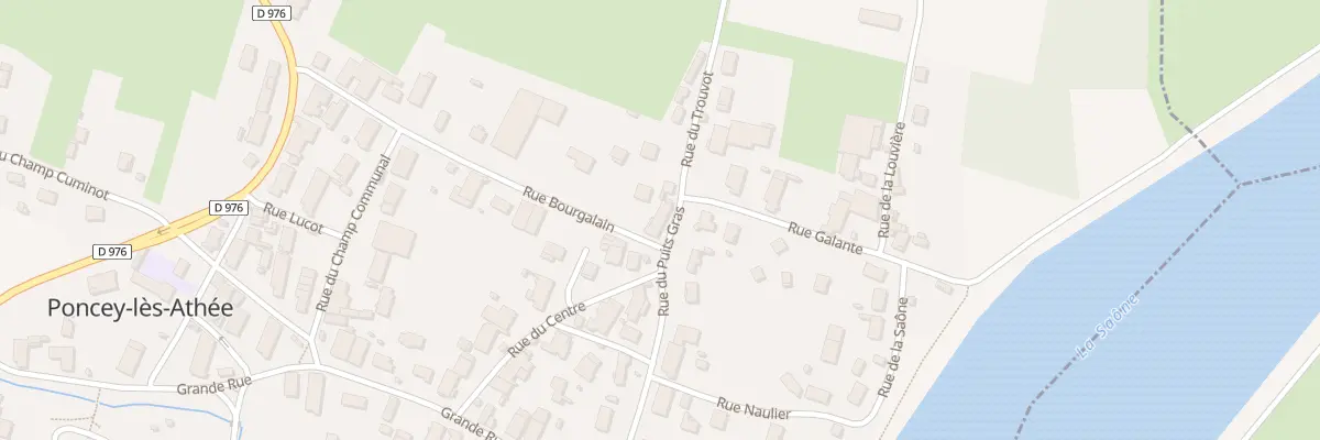 Plan du 23 Rue Bourgalin à Poncey-lès-Athée