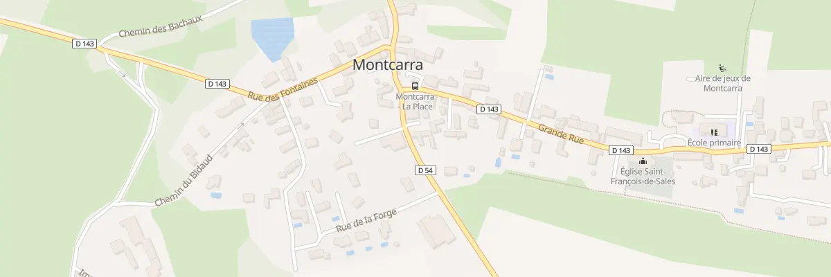 Plan du 119 Rue du Stade à Montcarra