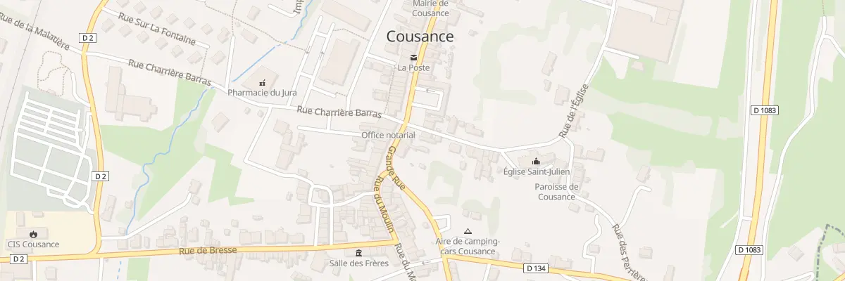 Plan du 36 Grande Rue à Cousance