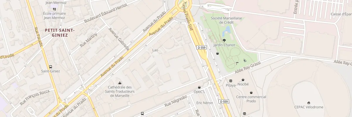 Plan du 16 Bd Michelet à Marseille 8e Arrondissement
