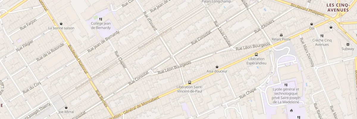 Plan du 102 Rue consolat à Marseille 1er Arrondissement