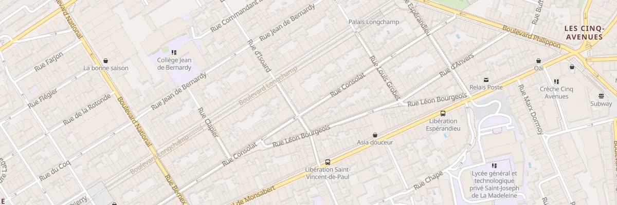 Plan du 101 Rue consolat à Marseille 1er Arrondissement