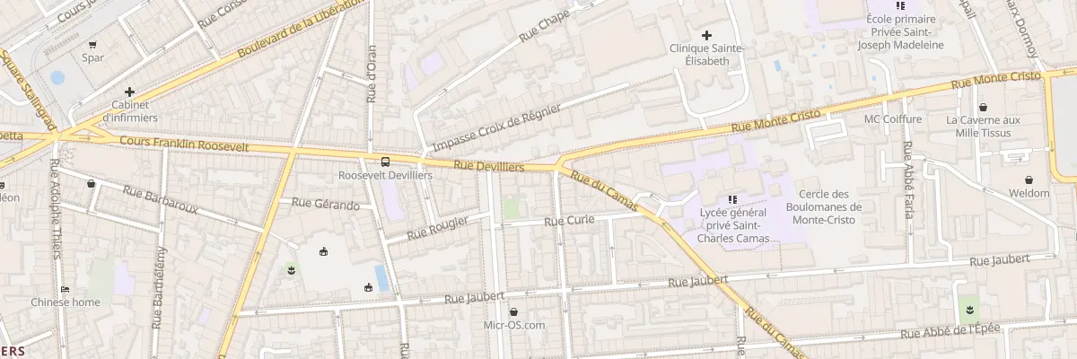 Plan du 14 Rue devilliers à Marseille 5e Arrondissement