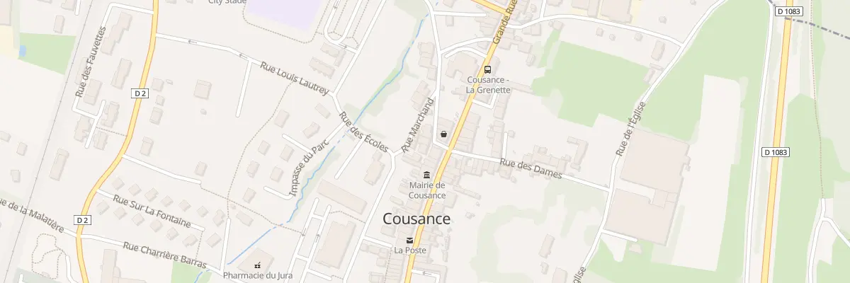 Plan du 6 Rue Marchand à Cousance