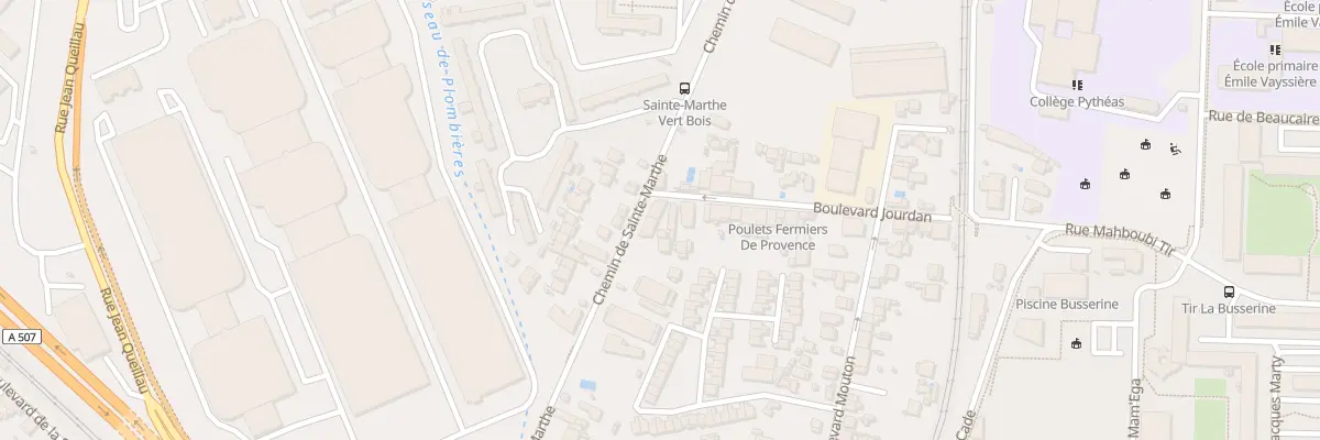 Plan du 276 Che Sainte-Marthe à Marseille 14e Arrondissement
