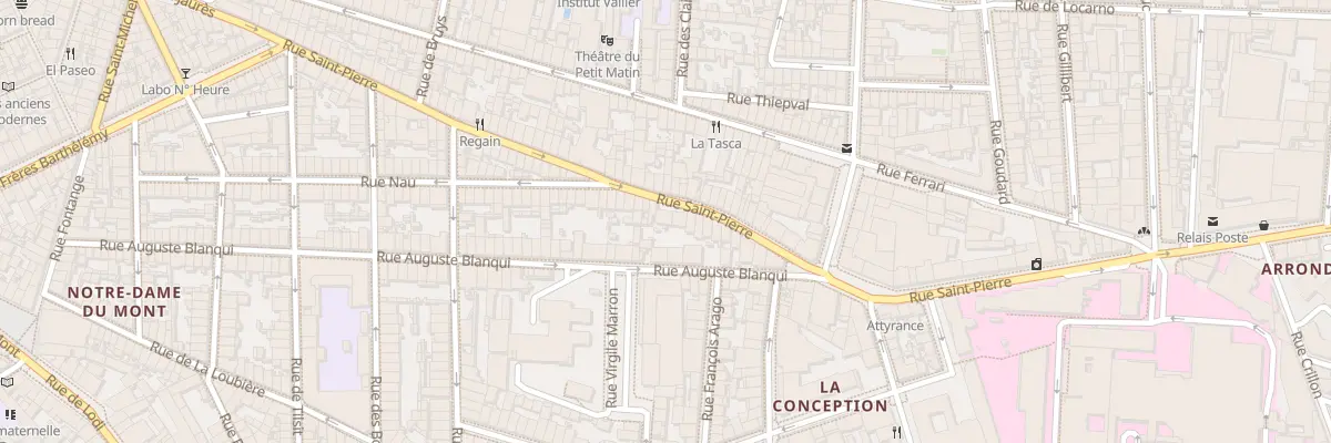 Plan du 76 Rue saint pierre à Marseille 5e Arrondissement