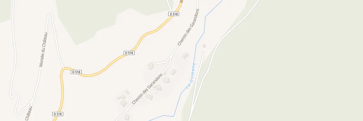 Plan du 658 Che des Garandons à Chamaloc