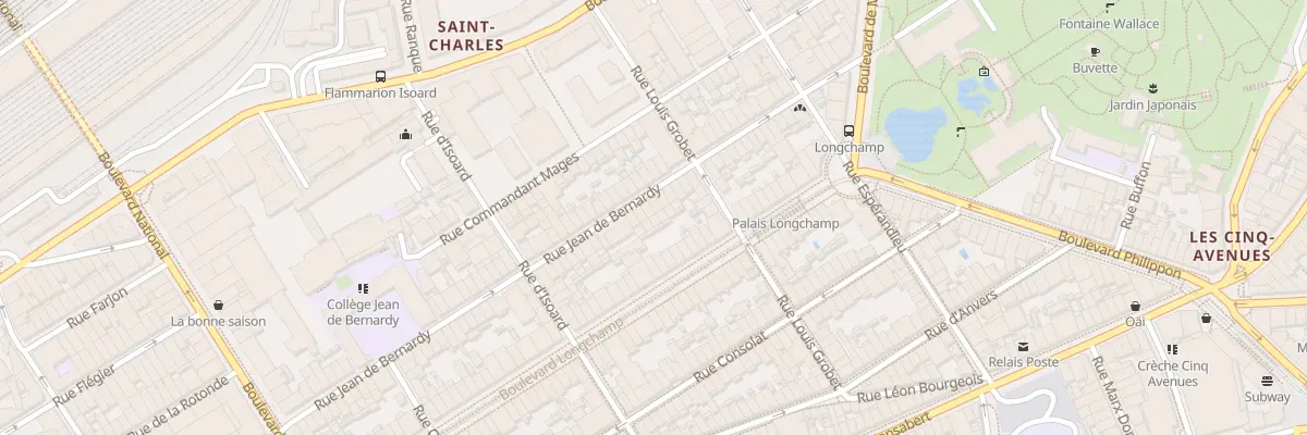Plan du 80 Rue jean de bernardy à Marseille 1er Arrondissement