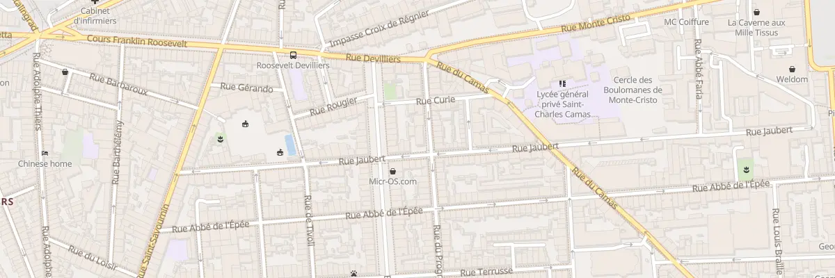 Plan du 55 Rue jaubert à Marseille 5e Arrondissement