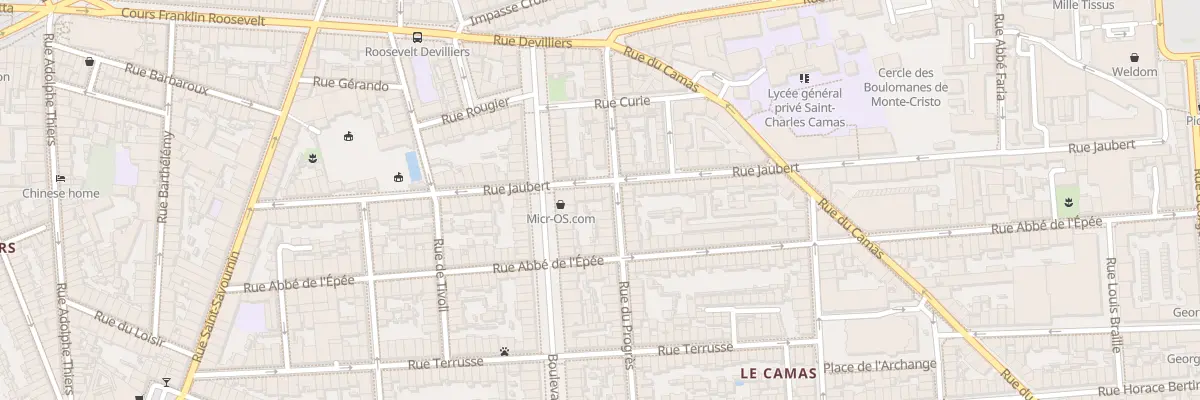 Plan du 58 Rue jaubert à Marseille 5e Arrondissement