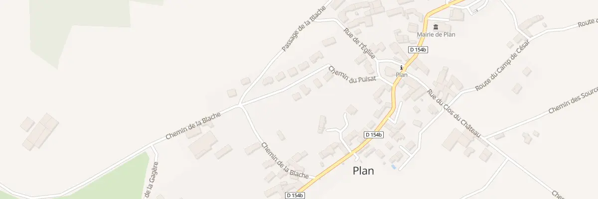 Plan du 175 Che du Puisat à Plan