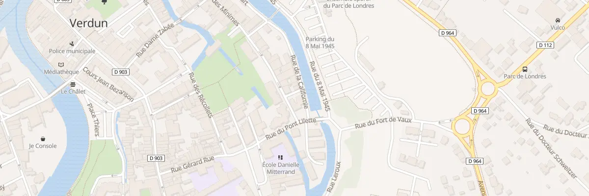 Plan du 4 Rue de la Californie à Verdun