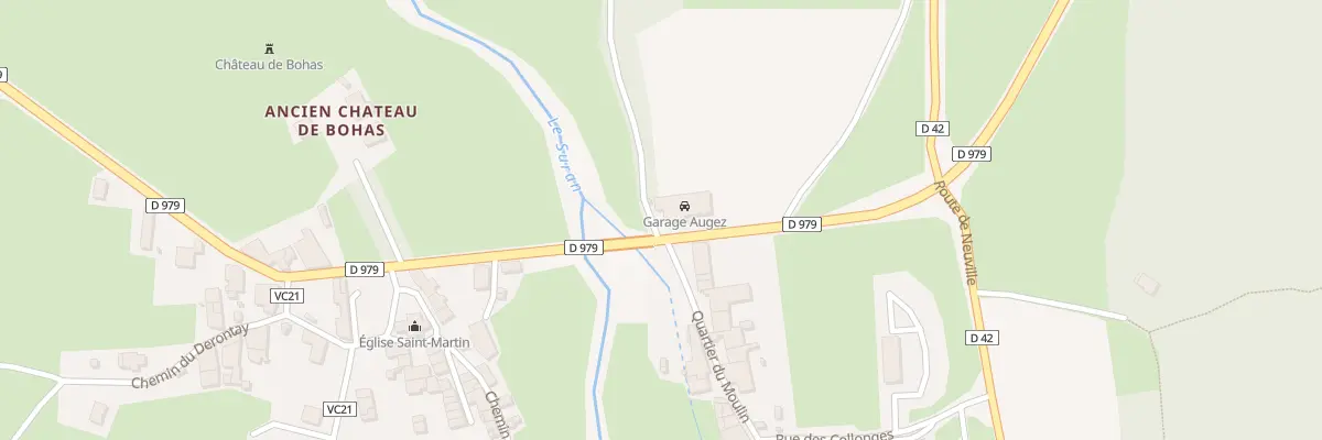 Plan du 433 Rte de Bourg à Bohas-Meyriat-Rignat