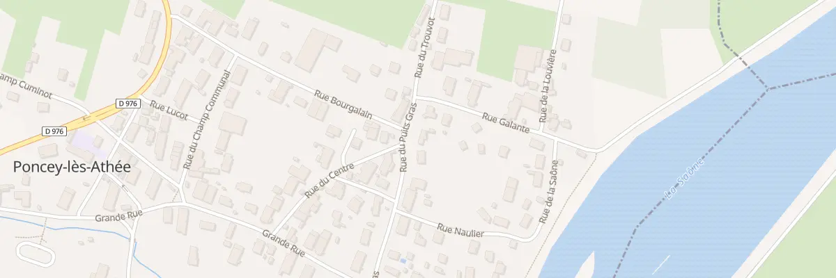 Plan du 1 Rue du Puits Gras à Poncey-lès-Athée