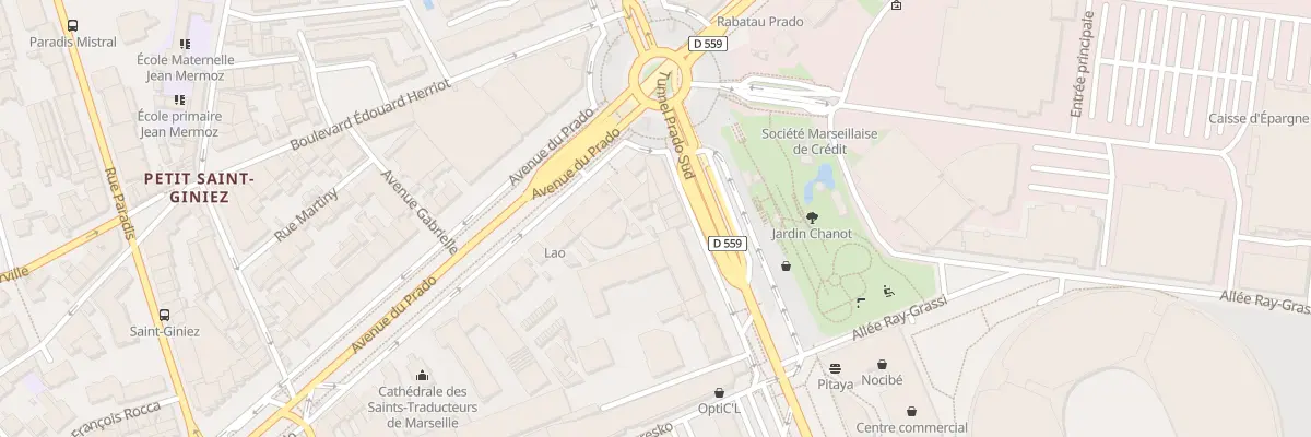 Plan du 10 Bd Michelet à Marseille 8e Arrondissement