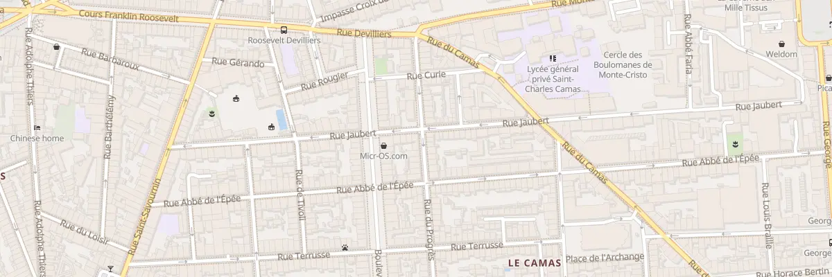 Plan du 60 Rue jaubert à Marseille 5e Arrondissement