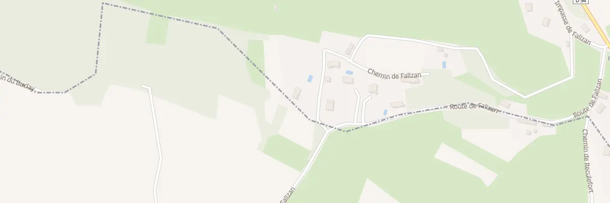 Plan du 55 Che de Falizan à Ruy-Montceau