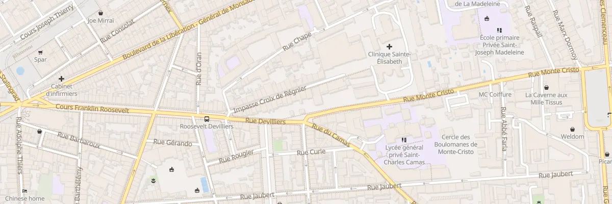 Plan du 28 Imp Croix de Regnier à Marseille 4e Arrondissement