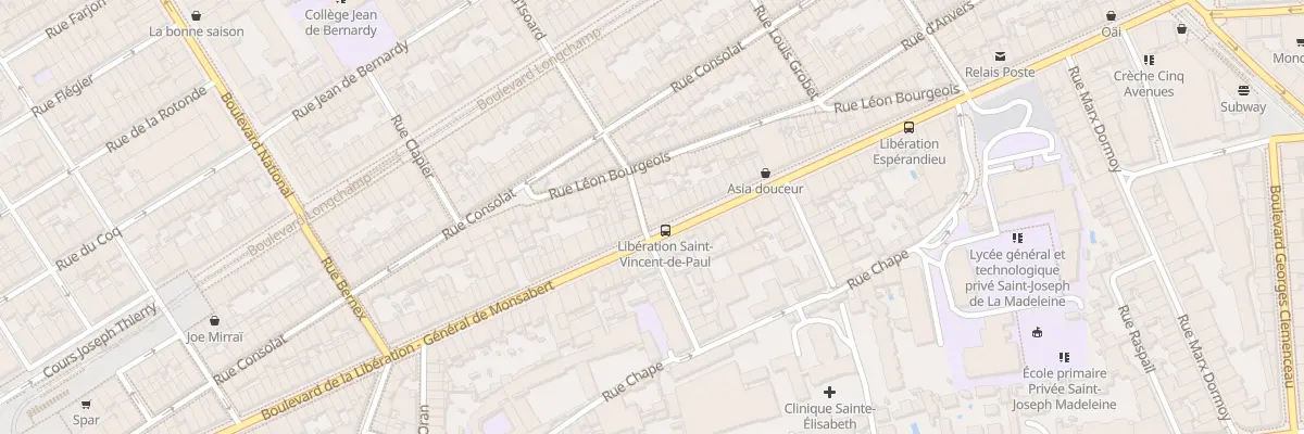 Plan du 131 Bd de la Liberation à Marseille 1er Arrondissement
