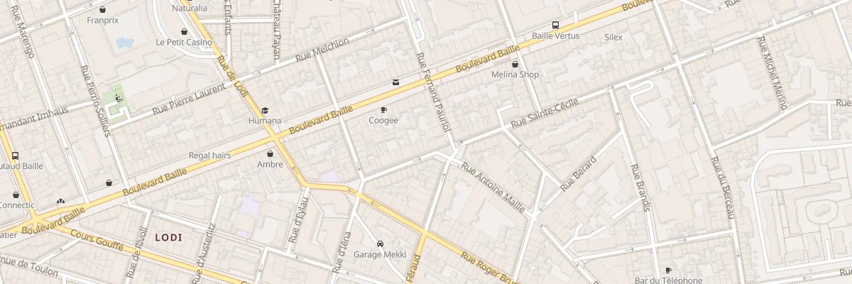 Plan du 23 Rue sainte cecile à Marseille 5e Arrondissement