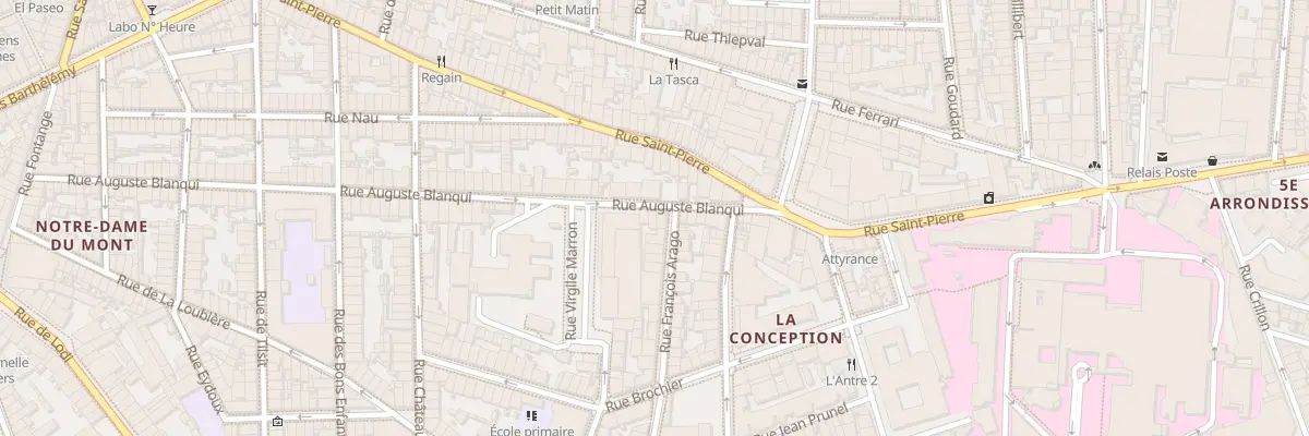 Plan du 128 Rue auguste blanqui à Marseille 5e Arrondissement