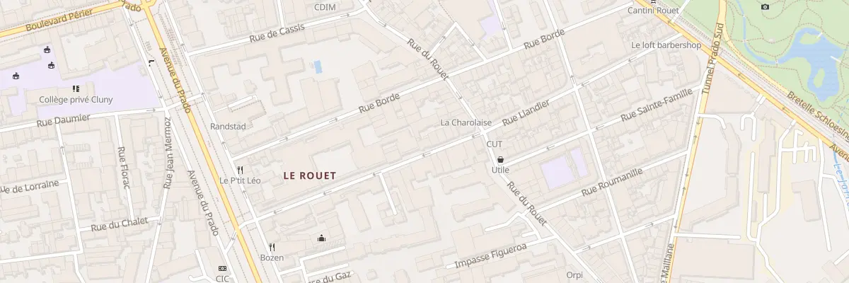 Plan du 37 Rue liandier à Marseille 8e Arrondissement
