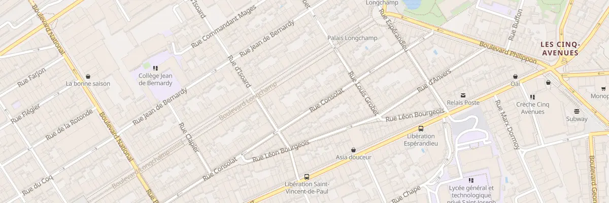 Plan du 111 Rue consolat à Marseille 1er Arrondissement