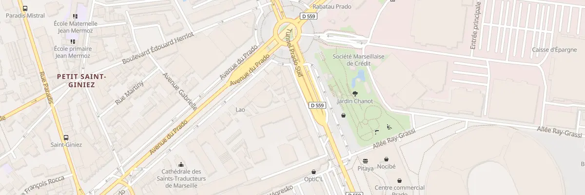 Plan du 12 Bd Michelet à Marseille 8e Arrondissement
