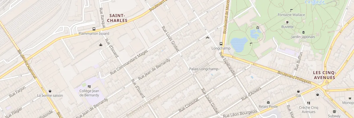 Plan du 90 Rue jean de bernardy à Marseille 1er Arrondissement