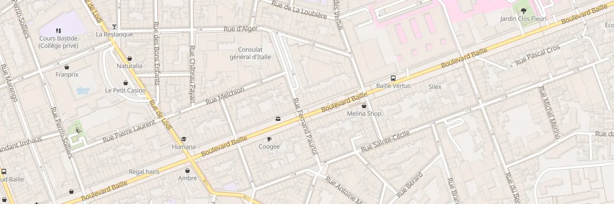 Plan du 119 Bd Baille à Marseille 5e Arrondissement