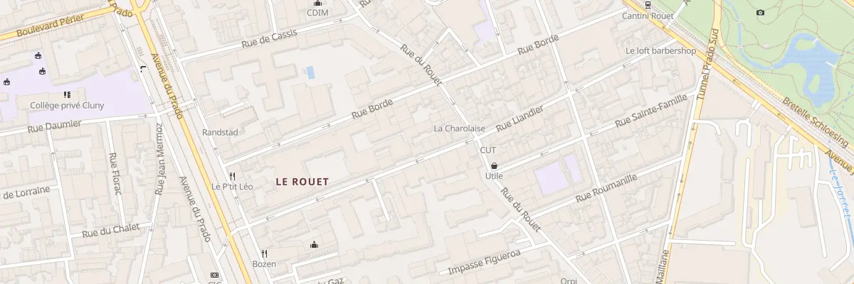 Plan du 39 Rue liandier à Marseille 8e Arrondissement