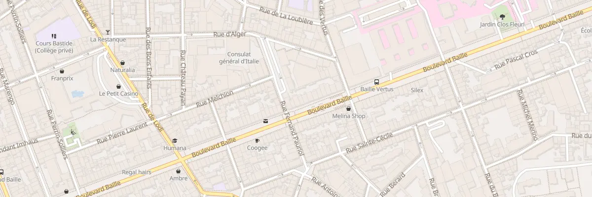 Plan du 121 Bd Baille à Marseille 5e Arrondissement