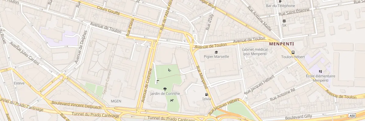 Plan du 134B Av de Toulon à Marseille 6e Arrondissement