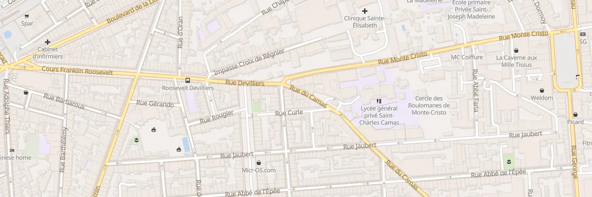 Plan du 4 Rue du camas à Marseille 5e Arrondissement