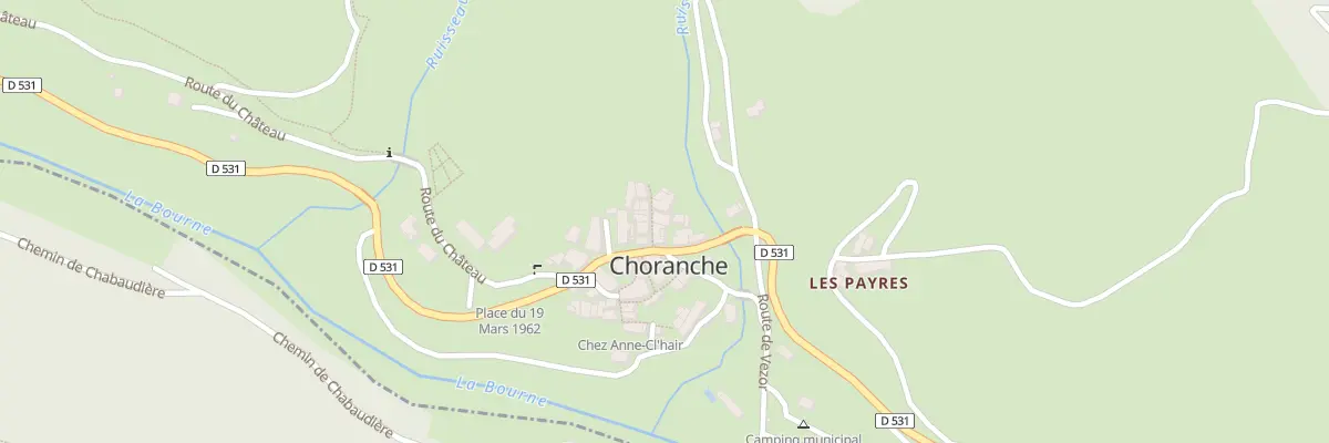 Plan du 20 Mte du Faubourg à Choranche