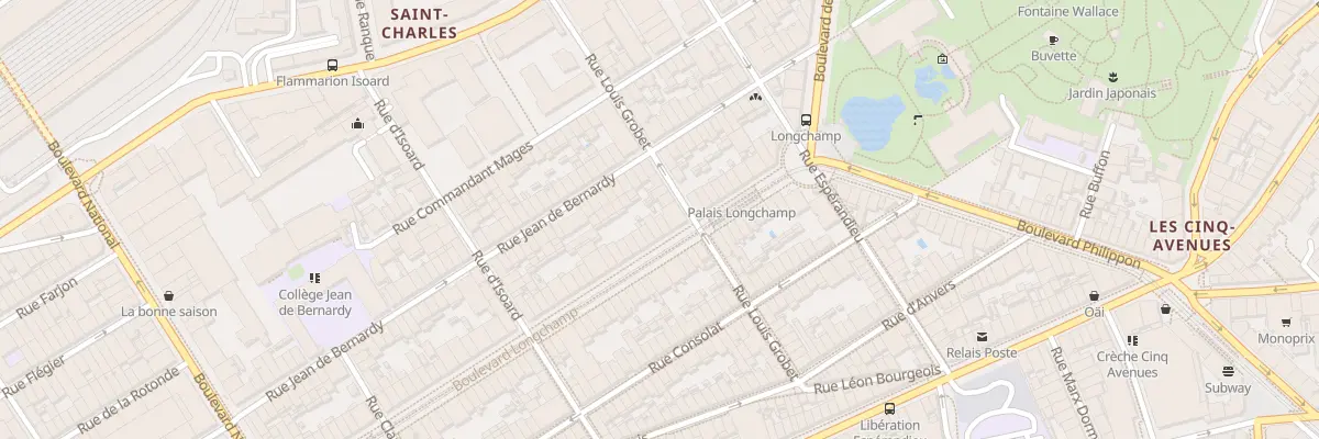 Plan du 117 Bd Longchamp à Marseille 1er Arrondissement