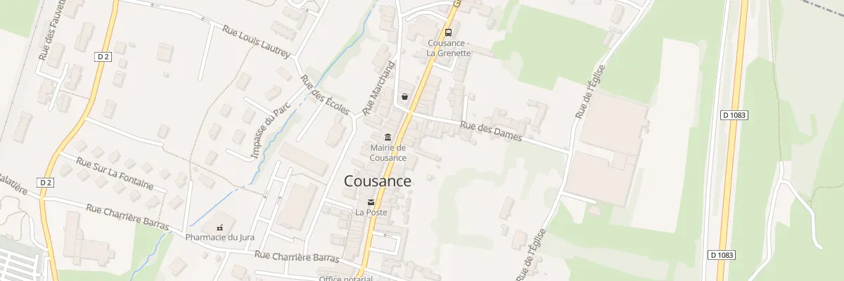 Plan du 66 Grande Rue à Cousance