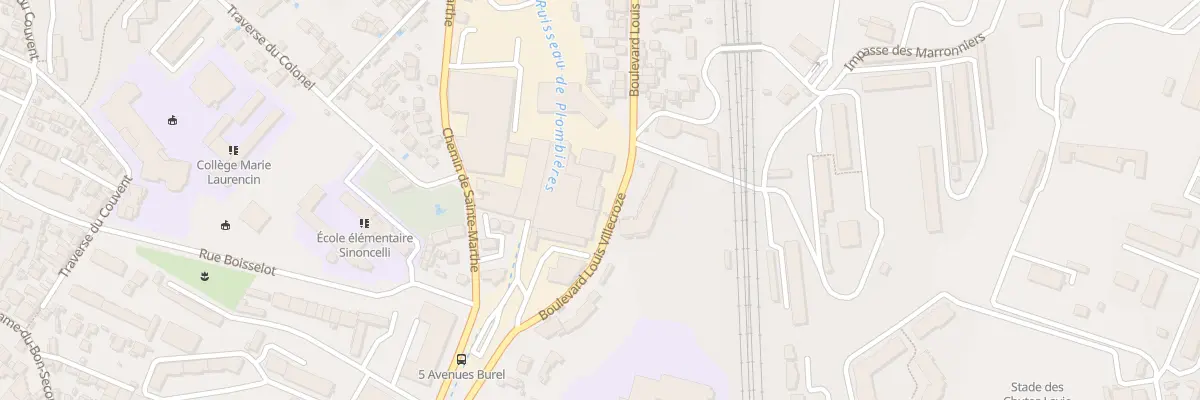 Plan du 57 Bd Louis Villecroze à Marseille 14e Arrondissement