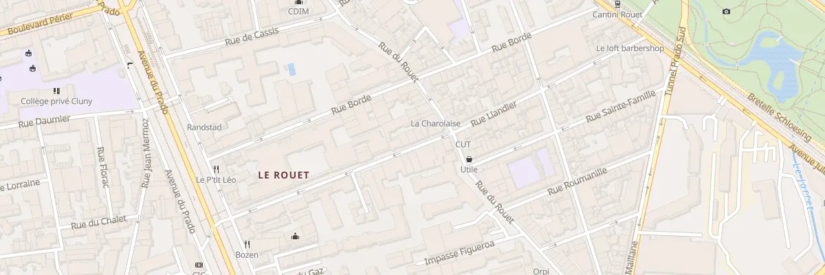 Plan du 41 Rue liandier à Marseille 8e Arrondissement