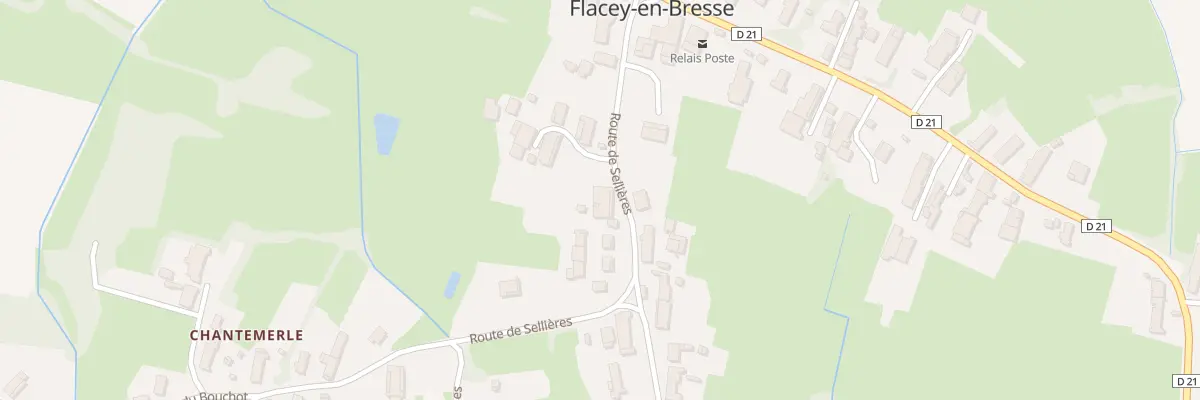 Plan du 20 Rte de Sellieres à Flacey-en-Bresse