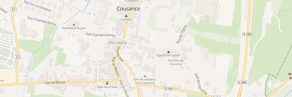 Plan du 3 Rue de l’Eglise à Cousance