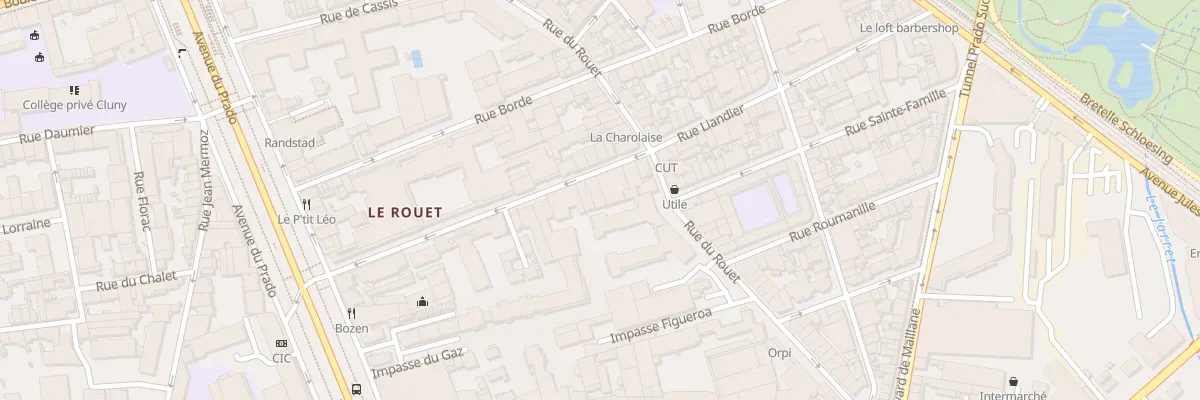 Plan du 60 Rue liandier à Marseille 8e Arrondissement