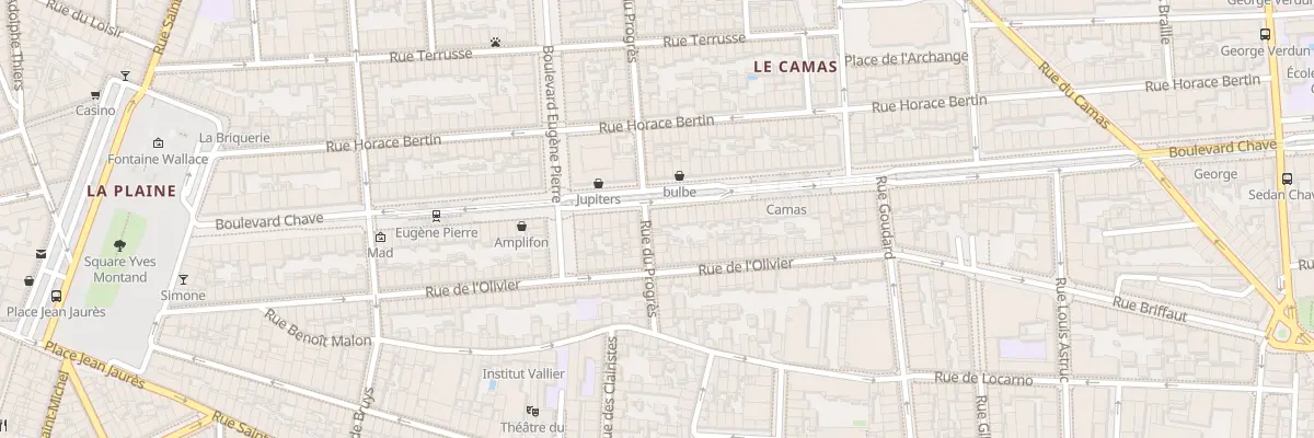 Plan du 80 Bd Chave à Marseille 5e Arrondissement
