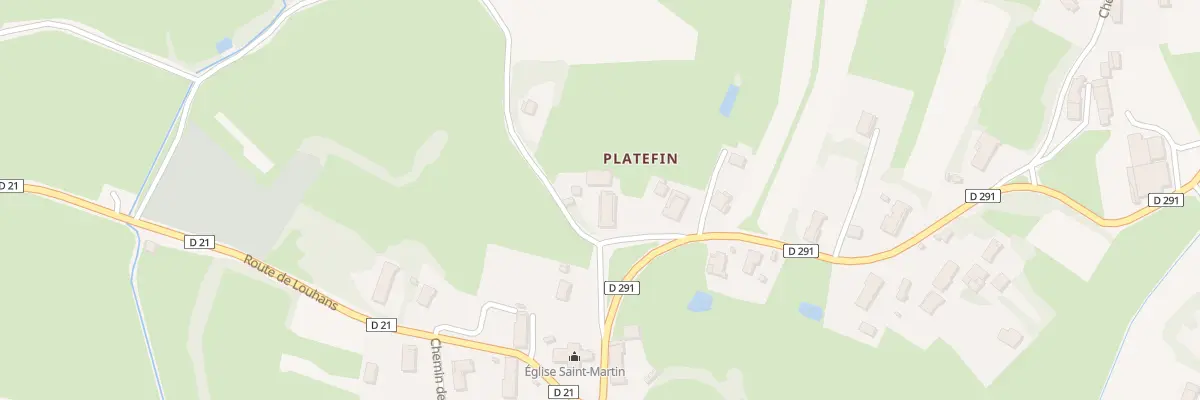 Plan du 6 Chem de Platefin à Flacey-en-Bresse