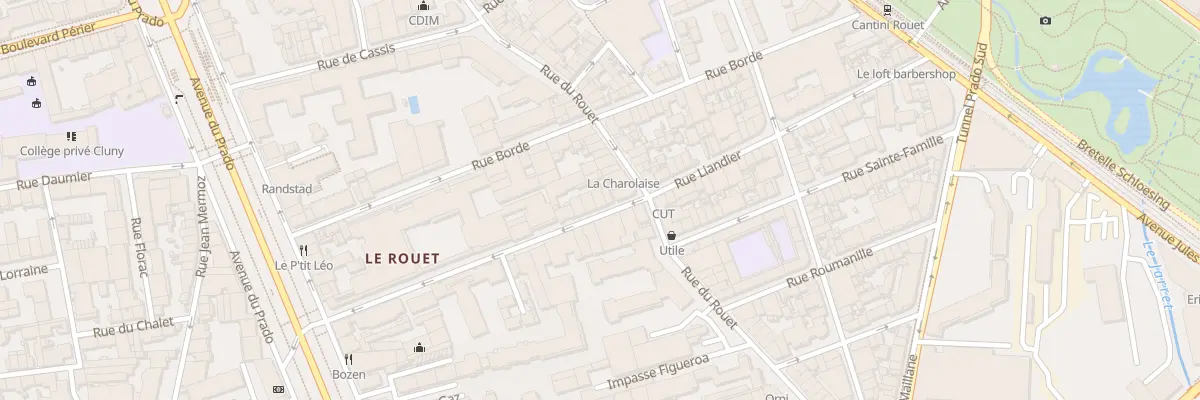Plan du 43 Rue liandier à Marseille 8e Arrondissement