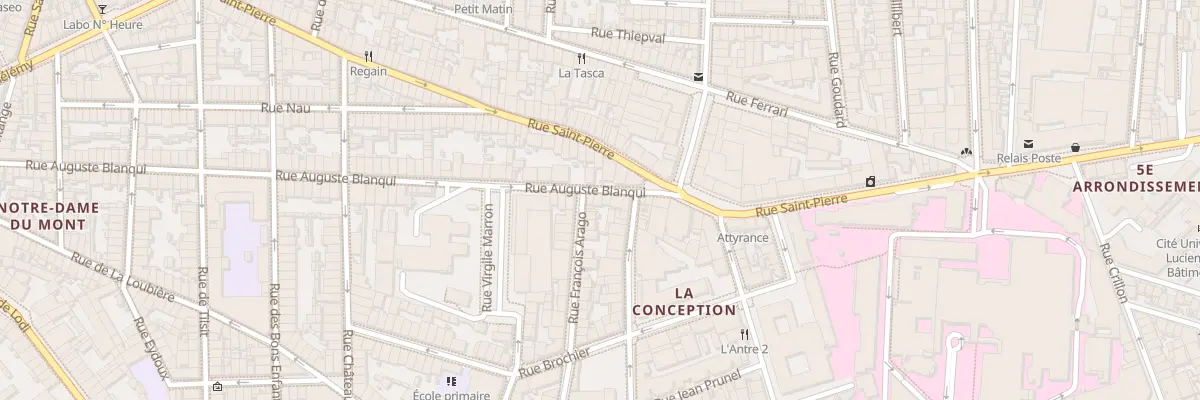 Plan du 134 Rue auguste blanqui à Marseille 5e Arrondissement
