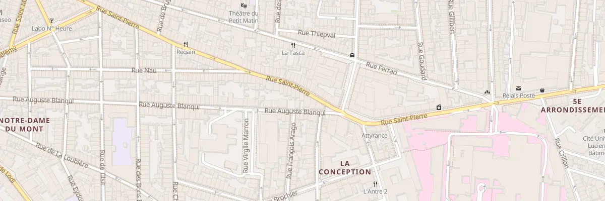 Plan du 90 Rue saint pierre à Marseille 5e Arrondissement