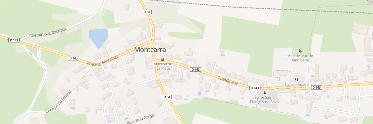 Plan du 89 Vc Grande Rue à Montcarra