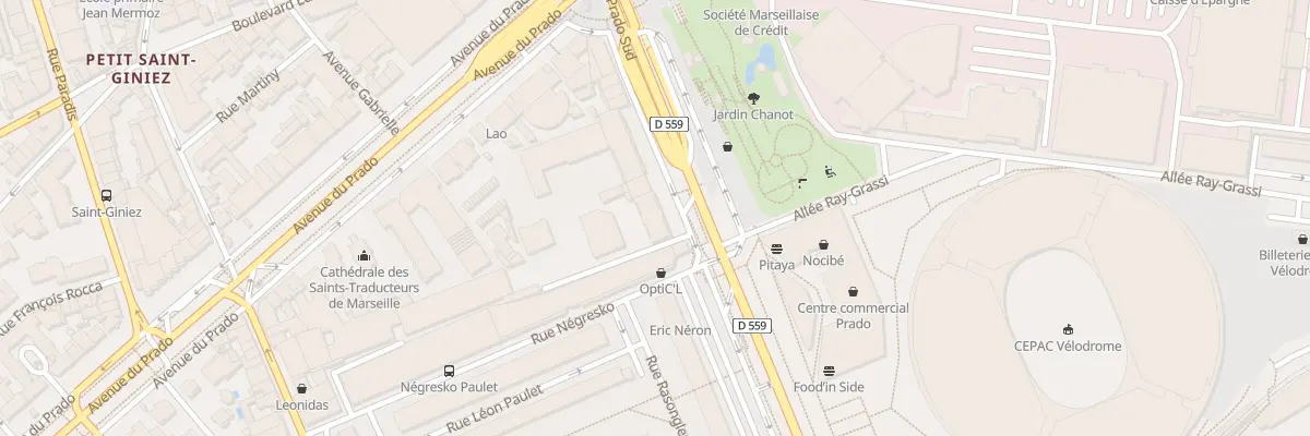Plan du 30 Bd Michelet à Marseille 8e Arrondissement